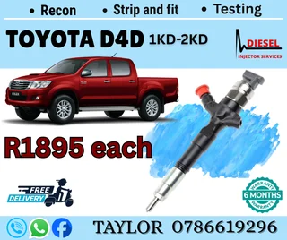 Toyota D4d 1kd/2kd - Diesel Injector For Sale