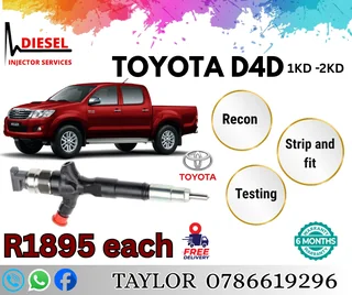 Toyota D4d 1kd /2kd - Diesel Injector For Sale