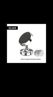 Brand New Magnetic Phone Mount – Gym & Car Use, Aluminum Alloy, Sleek Silver!