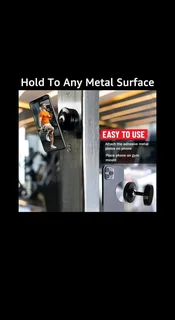 BRAND NEW MAGNETIC PHONE MOUNT – GYM &amp; CAR USE, ALUMINUM ALLOY, SLEEK SILVER!