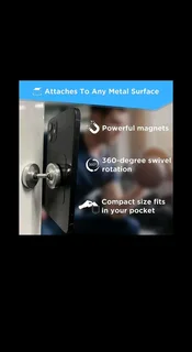 BRAND NEW MAGNETIC PHONE MOUNT – GYM &amp; CAR USE, ALUMINUM ALLOY, SLEEK SILVER!