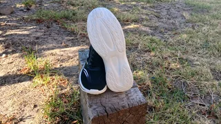 Men's Black & White Running Shoes – Breathable Mesh – R970!