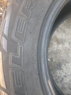 2x 266/60/R18 DUNLOP GRANDTREK A/T TYRES 90% THREAD LIFE CALL ZUMA 0617061663