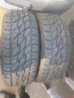 2x 266/60/R18 DUNLOP GRANDTREK A/T TYRES 90% THREAD LIFE CALL ZUMA 0617061663