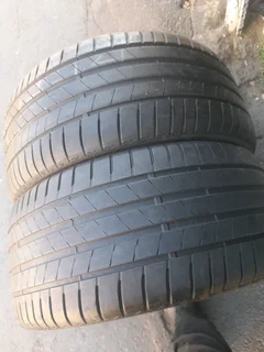 2x 255/35/R21 BRIDGESTONE POTENZA NORMAL TYRES 90% THREAD LIFE CALL ZUMA 0617061663
