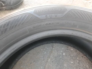 4x 235/55/R18 MICHELIN AND GOODYEAR TYRES 95% THREAD LIFE CALL ZUMA 0617061663