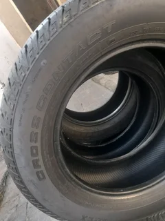 4x 255/60/R18 CONTINENTAL CROSS CONTACT TYRES 90% THREAD LIFE CALL ZUMA 0617061663