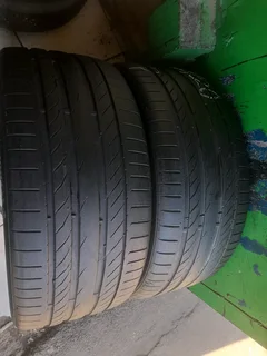 2x 265/40/r21 Continental Contisportcontact 5p Tyres 85%thread Life Call Zuma 0617061663