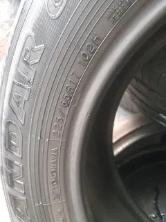 2x 225/65/R17 YOKOHAMA GEOLANDAR G98 TYRES 90%THREAD LIFE CALL ZUMA 0617061663