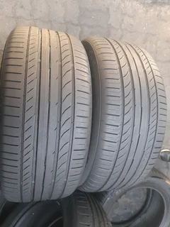 2x 255/55/R18 CONTINENTAL CONTISPORTCONTACT 5 HIGH PERFORMANCE TYRES 95%THREAD LIFE CALL ZUMA