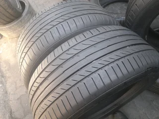 2x 255/55/R18 CONTINENTAL CONTISPORTCONTACT 5 HIGH PERFORMANCE TYRES 95%THREAD LIFE CALL ZUMA