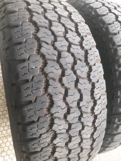 2x 225/65/R17 GOODYEAR WRANGLER TYRES 90%THREAD LIFE CALL ZUMA 0617061663