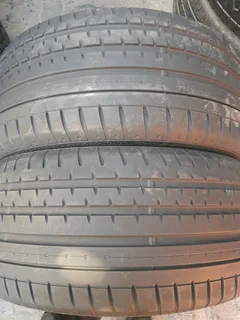 2x 265/40/r21 Continental Sport Contact 2 Tyres 95%thread Life Call 0617061663