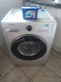 7KGS SILVER SAMSUNG ECCO BUBBLE FRONT LOADER WASHING MACHINE