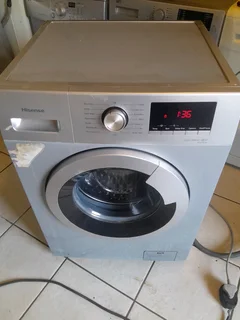 8kgs Silver Hisense Front Loader Washing Machine