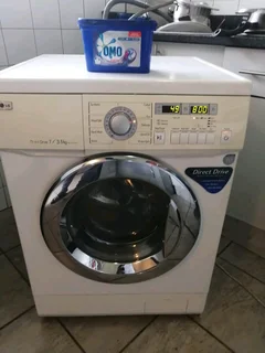 7.3.5kgs White Lg Direct Drive Front Loader Washer And Dryer Combo Machine