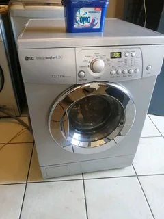 Silver Lg Direct Drive Front Loader Washer And Dryer Combo Machine