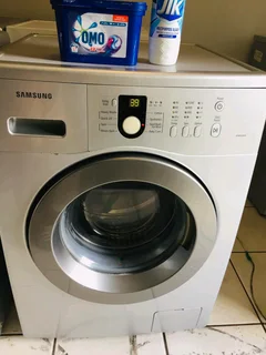 8kgs Silver Samsung Front Loader Washing Machine