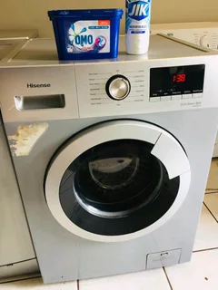 8kgs Silver Hisense Front Loader Washing Machine