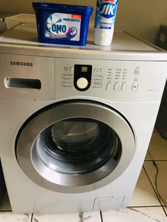 8kgs Silver Samsung Front Loader Washing Machine