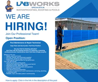 We Hiring - Pool Maintenance and Repairs Technician