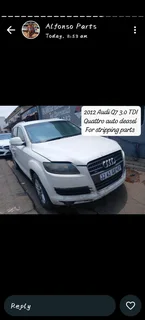 2012 Audi Q7 3.0 TDI Quattro auto deasel For stripping parts