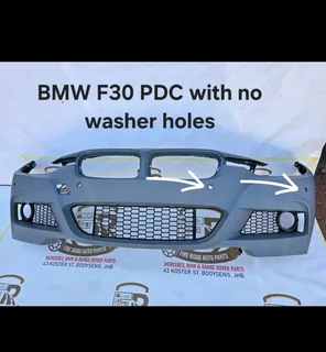 BMW F30 PDC bumper with no washer holes