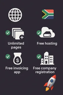 Website &#43; Hosting &#43; Company Reg R499 Once-Off