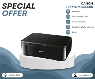 Canon (Pixma MG3640s) 3-in-1 Printer