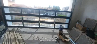 Aluminum single and double garage doors