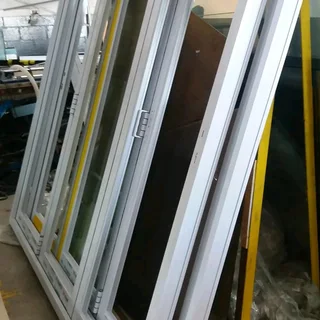Aluminum double doors