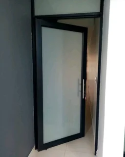 Aluminum double doors