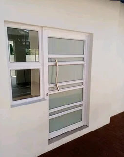 Aluminum double doors