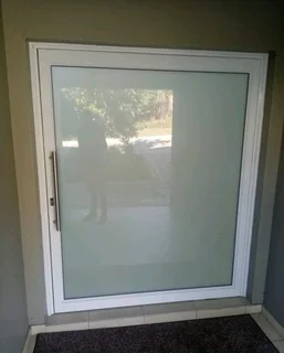 Aluminum double doors