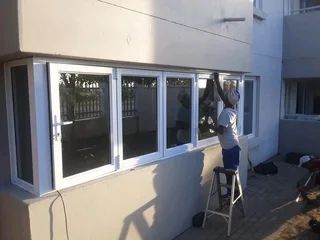 Aluminum double doors