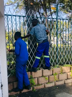 Razor wire installation