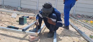 Razor wire and gate installation