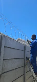 Razor wire installation
