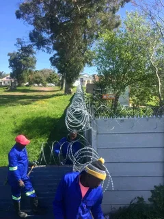 Razor wire installation