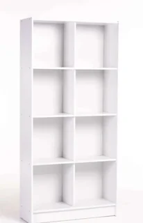 White bookshelf