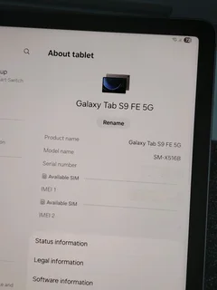 Samsung Galaxy Tab S9 FE 5G, Brand New Condition