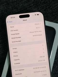 iPhone 16 Pro Max 256GB White Titanium