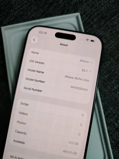 iPhone 16 Pro Max 512GB, Black Titanium | Brand New Condition