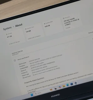 Huawei MateBook D14 | 11th Gen Core i5 | 8GB RAM | 512GB NVMe SSD
