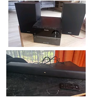 JBL Soundbar with Subwoofer and speakers