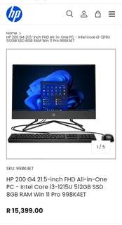 HP 200- All in one PC (full set)