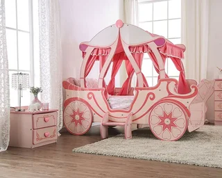 Princess Carriage Toddler Bed – Pink Fairy Tale Design