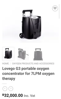 Portable dual mode Oxygen concentrator machine second hand. Excellent condition urgent sale n.c.o.