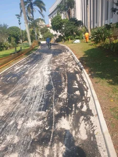 Tarring, paving, retaining walls and concrete works