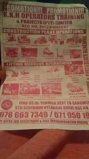 Training and operating certificate and licences renuel